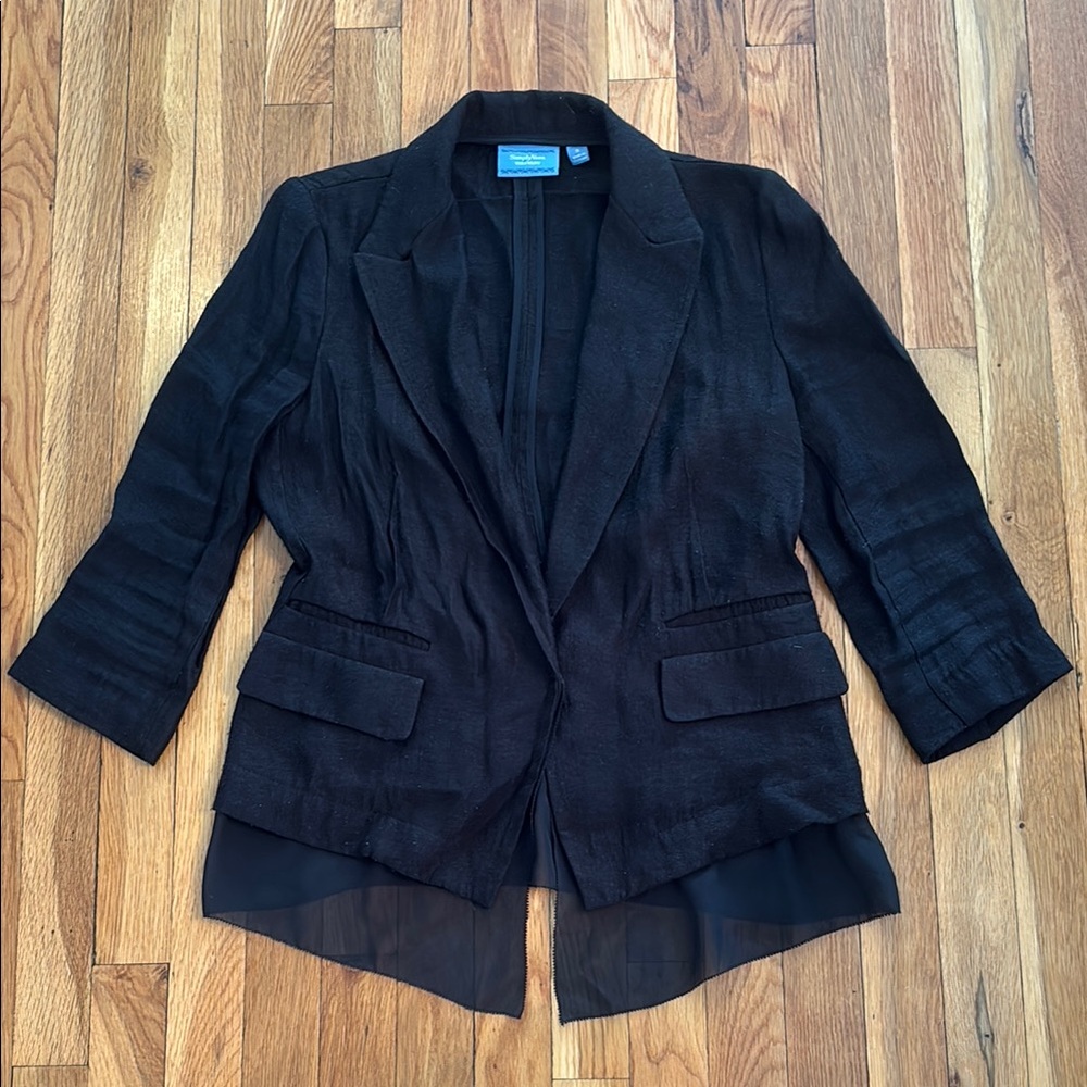 Simply Vera Vera Wang Elegant Black Blazer (2)